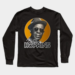 Retro Lightnin Hopkins Gold Tribute Long Sleeve T-Shirt